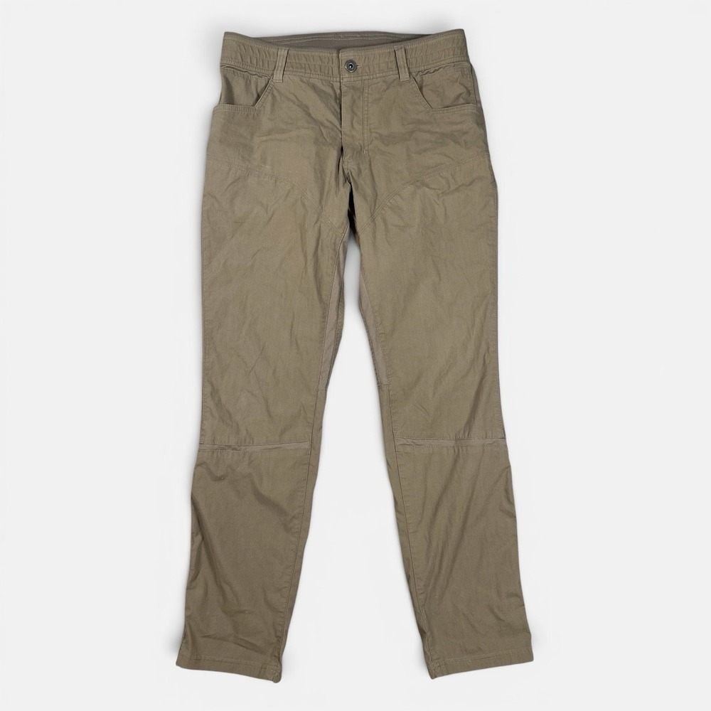 KUHL Free Radikl Pants Mens 32x31* Khaki Stretch Hiking Elastic Waist Climbing